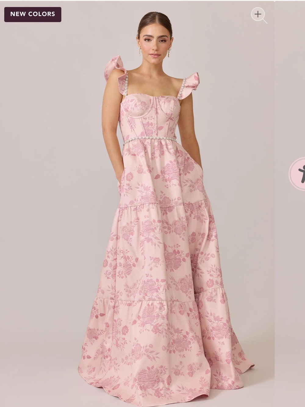 Revelry Violet Luxe Jacquard Dress